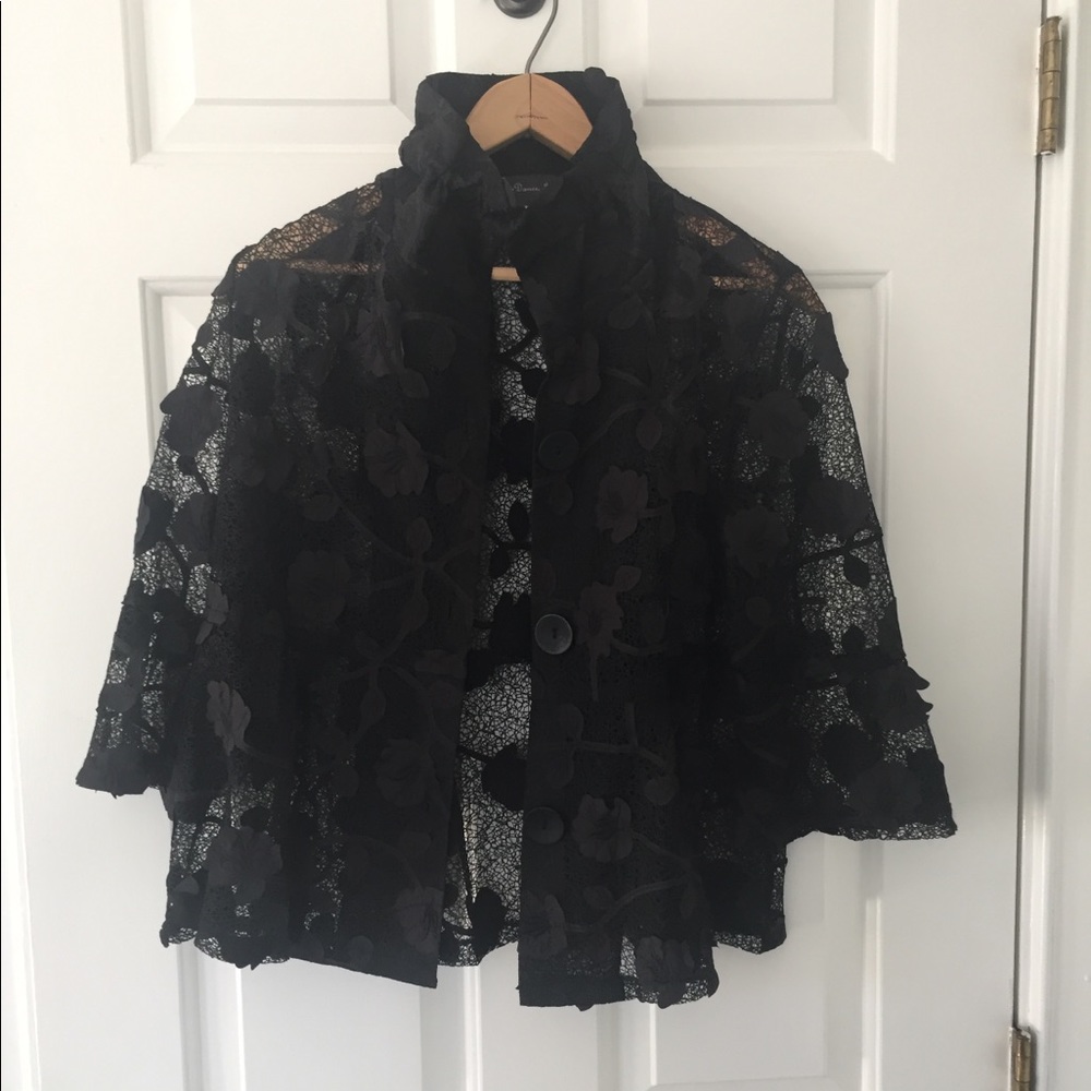 Damee, Inc black sheer jacket